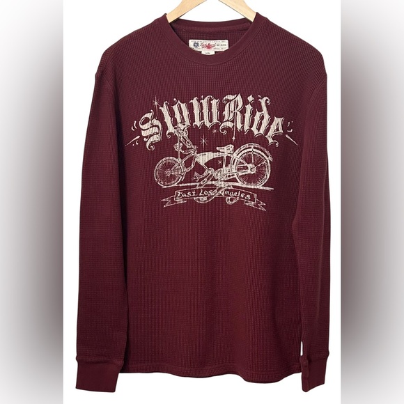Lucky Brand Other - Vintage Lucky Brand Slow Ride Thermal Shirt SZ M
